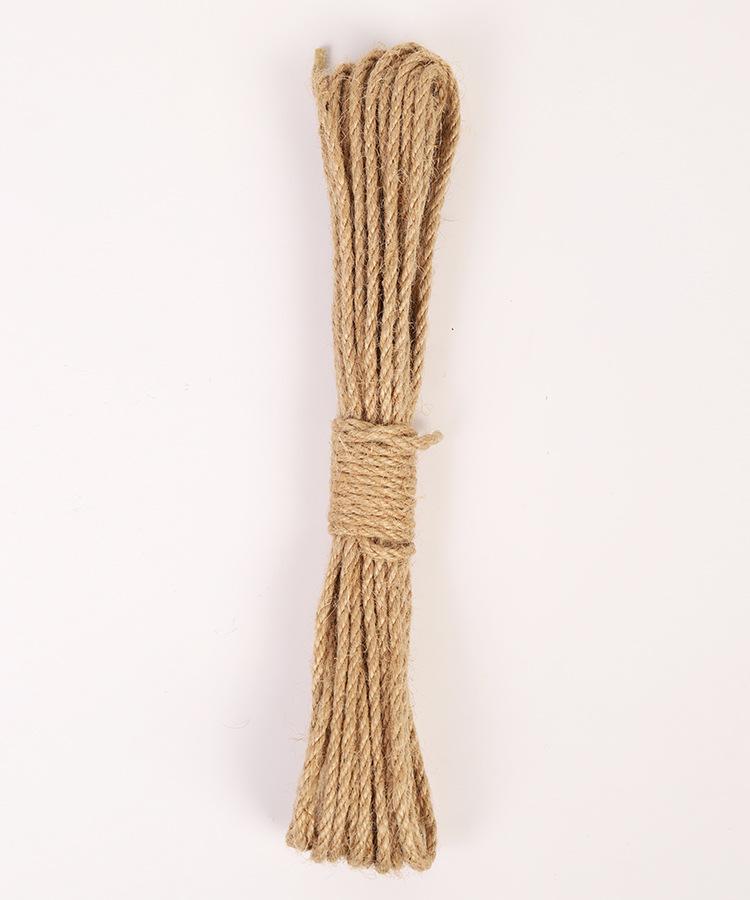 Jute Rope for Packaging, Binding, Indoor Art, and Creative DIY (4mm-12mm Diameter)