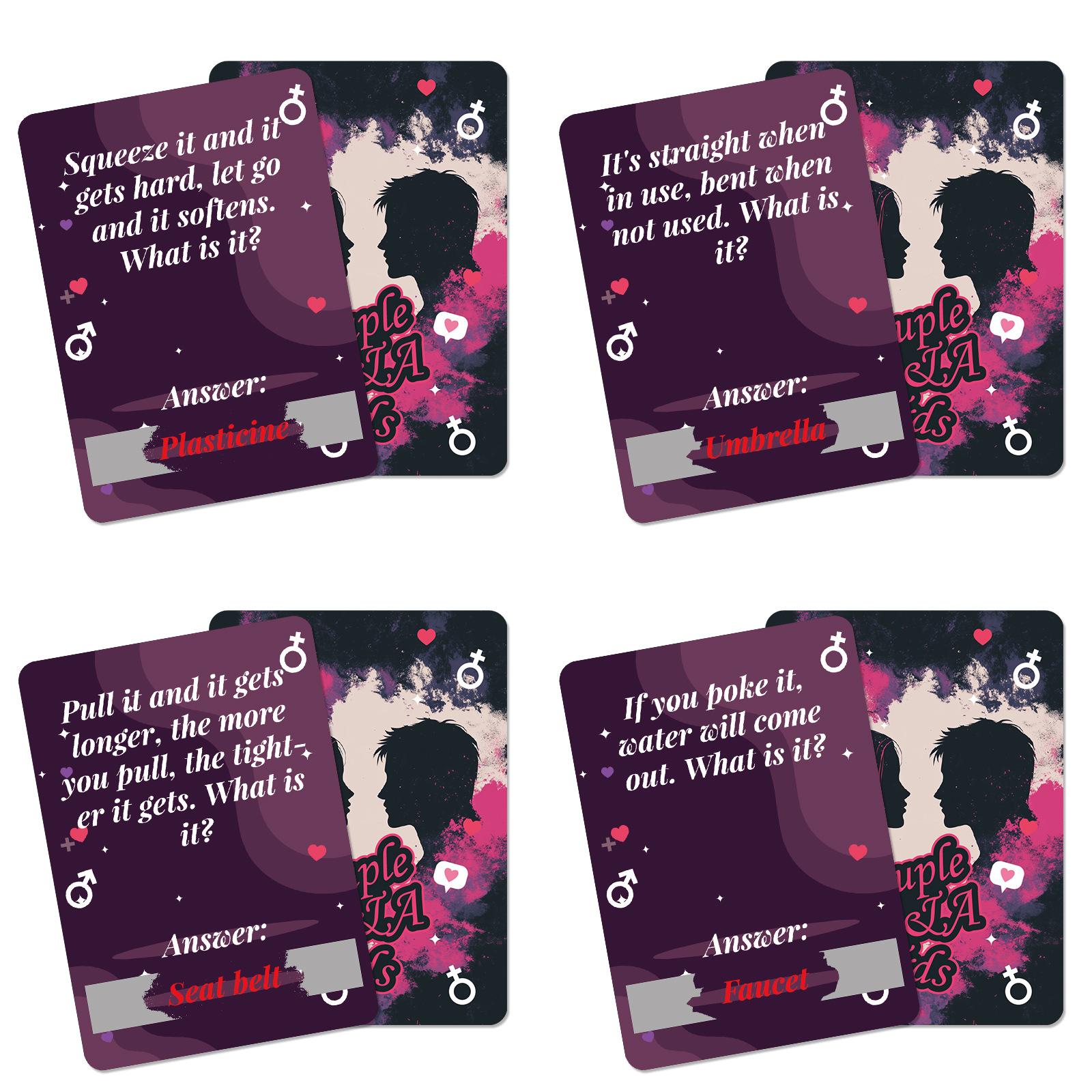 

46 карточек для игры в скретч-угадайку для пар. Обязательная разминочная карта для пар, которые встречаются