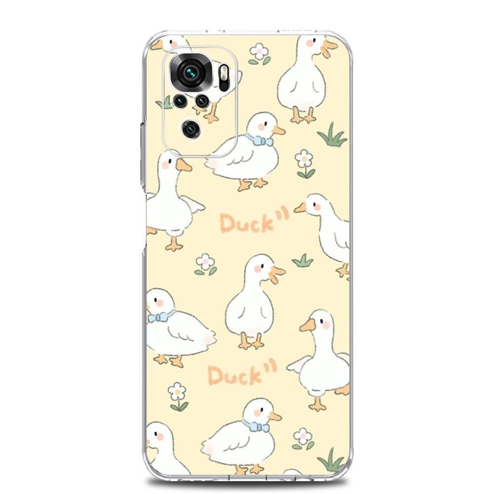 

Cartoon Duck Goose Game Phone Case For Xiaomi Redmi Note 13 12 5G 9S 9 8 10 11 Pro Plus 4G 9T 13C 12C10C 9C 9A 7 Pro Clear Cover Redmi Note 13 Pro 5G
