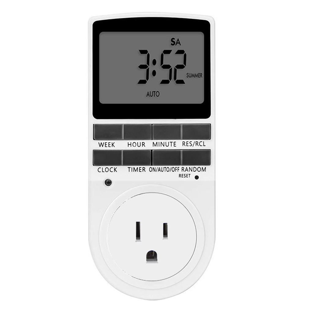 

12/24 Hours/7 Days Electronic Digital Timer Home Kitchen Timer Switch Home Kitchen Timer Outlet Programmable Timing Socket