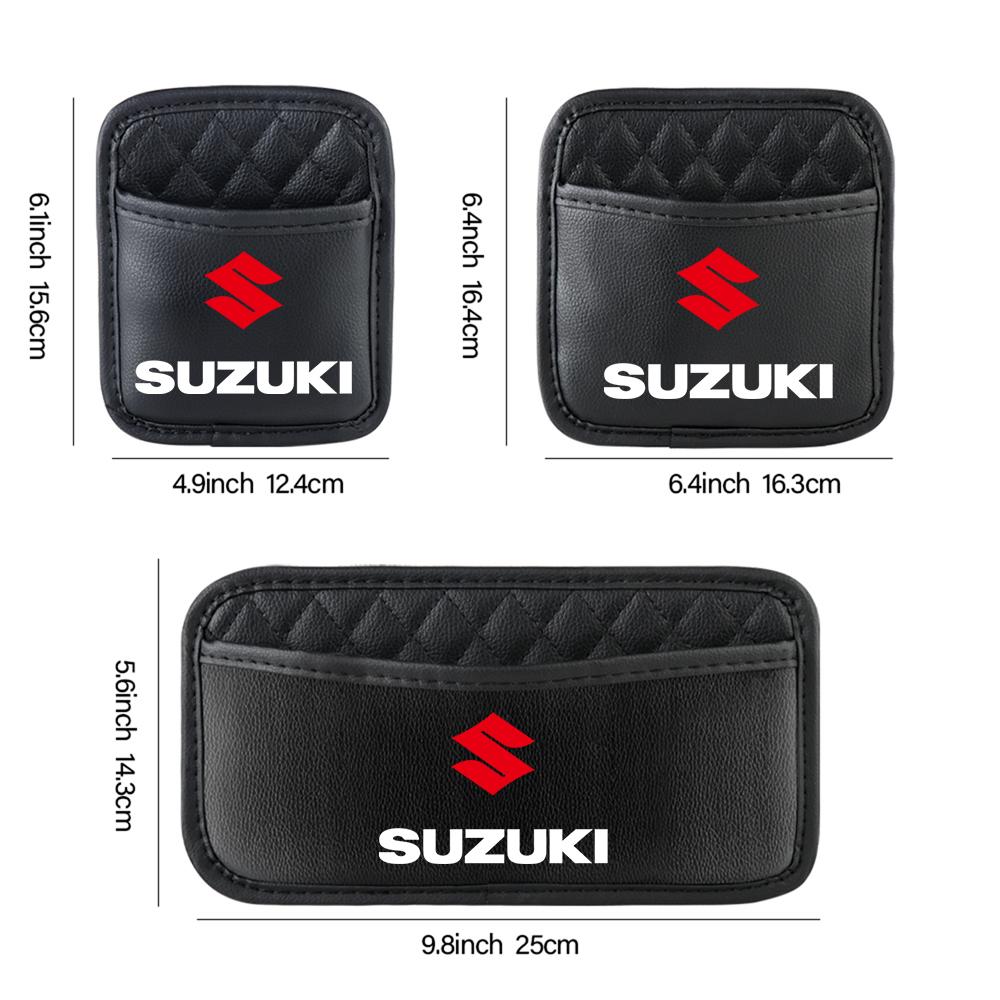 Autotür-Aufbewahrungsbox Leder Auto-Sitzrücken-Organizer-Taschen Für Suzuki Grand Swift Jimny Vitara Baleno SX4 Escudo Alto Kaiser Gsr