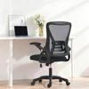 Ergonomic Office Chair, Mesh Office Armchair, Foldable Armrests, Adjustable Height, 59.5x56x103cm, Black