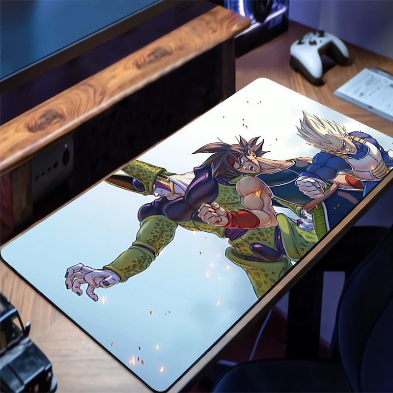 Dragon Ball Cell Mouse Pad Office Rubber Mousepad Anime Desk Mat Extended Pad PC Accessories Gaming Mats NonSlip Keyboard Mat