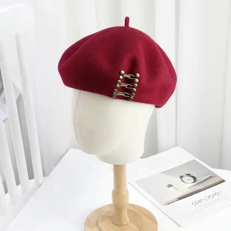 Women's Elegant Vintage French Style Winter Berets Classic and Plain Design for Fashion  for Ladies and Girls