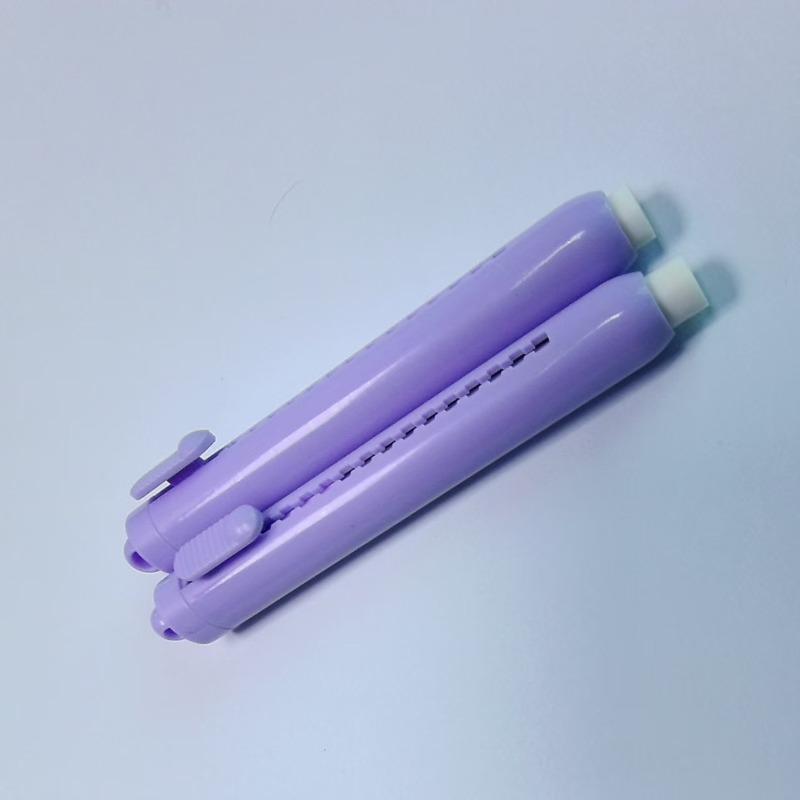 30Pcs Simple with Replaceable Core Push-out Eraser Push-out Type Retractable Pencil Rubber Retractable Eraser Gift