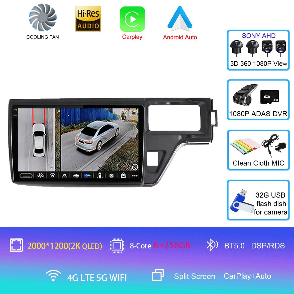 Android 14 Car Radio For Honda Stepwgn 5 2015 - 2021 Right Drive Player Multimedia Navigation Stereo GPS No 2din 2 Din Dvd