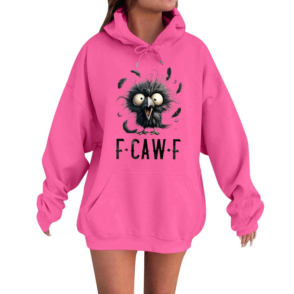 Women's Fashion Casual Long Sleeve Loose  Printed Sweatshirt