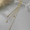 Alloy Tassel Chain Brooch Water Droplet Fringe Bead Fixed Ornament New Clothing Tie Pin  Men