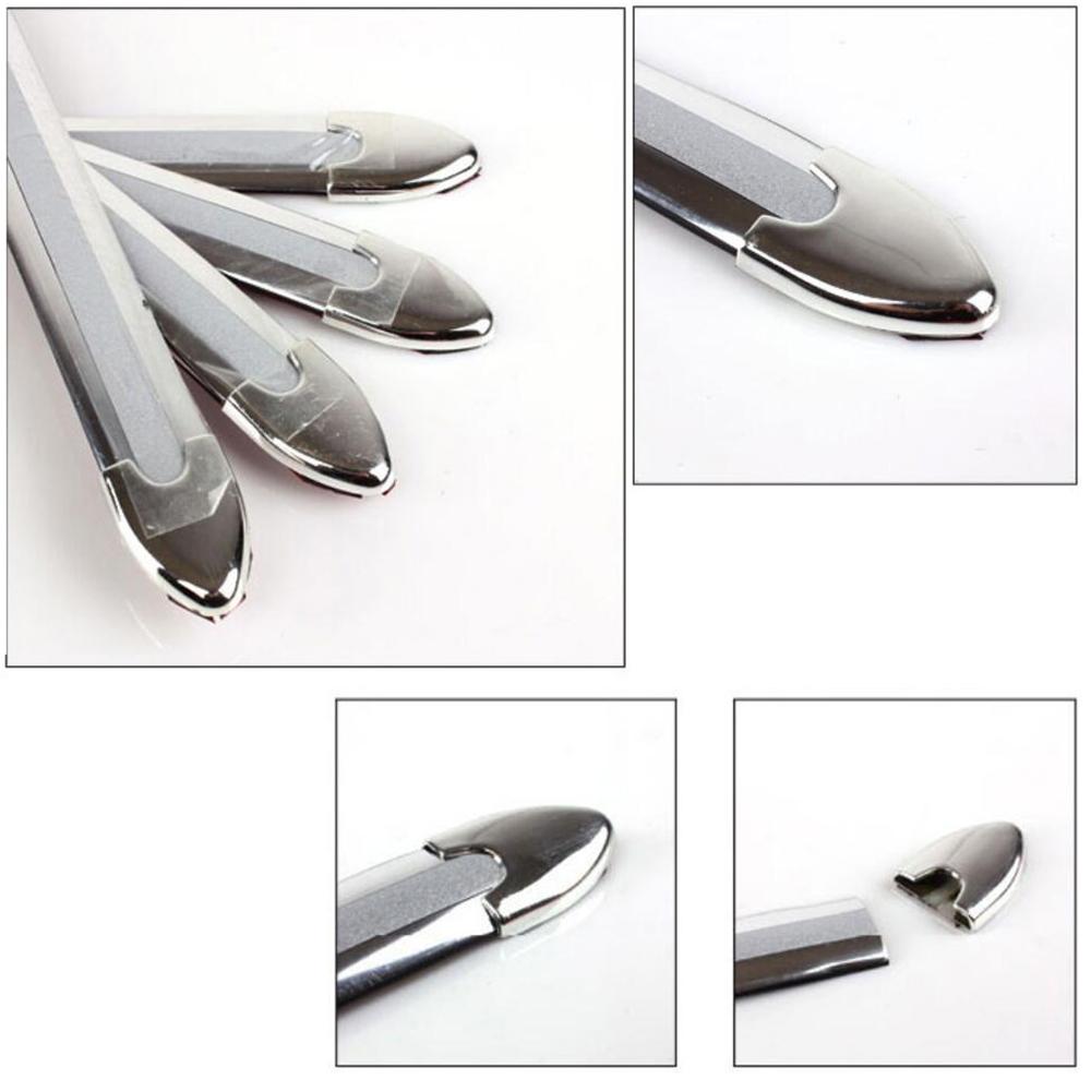 4 stücke Auto SUV Rand Anti-kollision Streifen Stoßstange Schutz Schutz Bar Anti-Reiben Kratzen Einzelhandel Stoßstange crash Styling Moulding