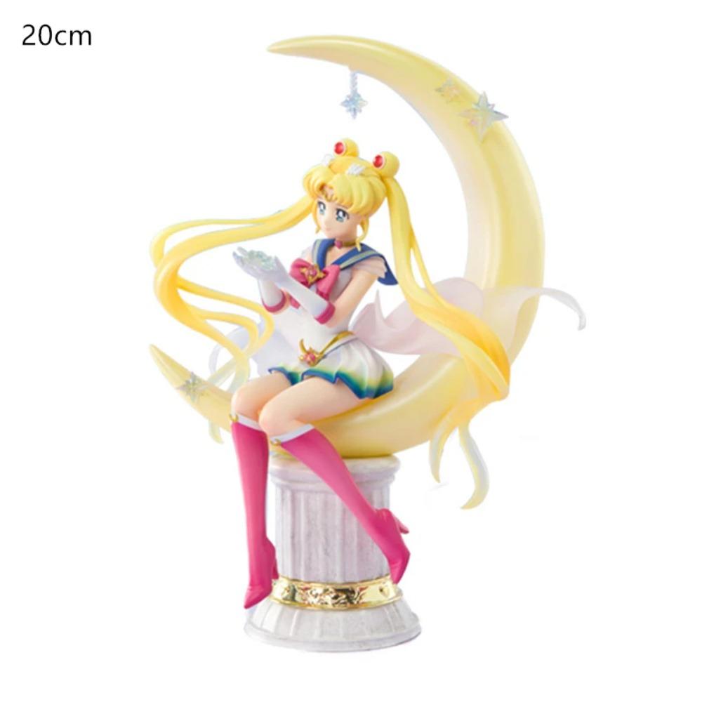 Sailor Moon Figur Anime Cartoon Jupiter Makoto Venus Minako Tsukino Hase Puppe Spielzeug Kleine Prinzessin Kuchen Dekoration Ornamente