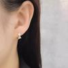 Bow Zircon Earrings, Earrings, Women's Niche High-end Design, Fashionable and Sweet Earrings.