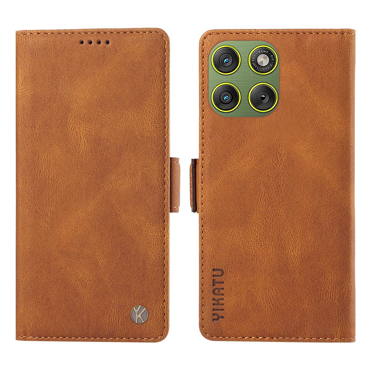 

For Motorola Edge 70 5G Leather Case YIKATU YK-005 Skin-touch Feeling Wallet Phone Cover