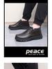 Men's Winter Velvet-Lined Non-Slip Soft Sole Boots for Middle-Aged and Elderly.