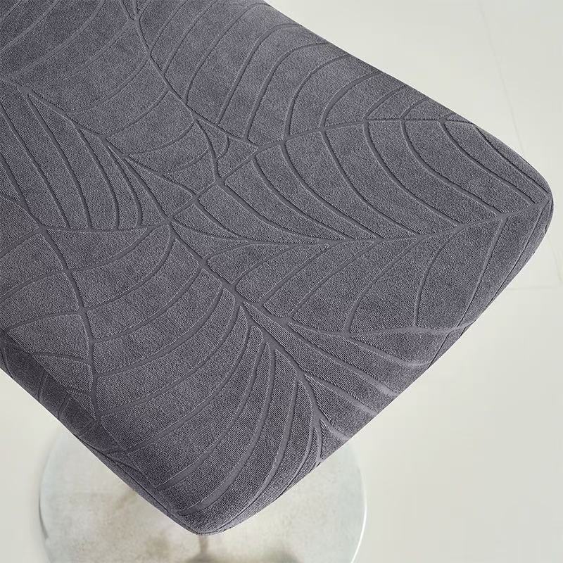 Elastic Water-resistant Large Leaf Fabric Home Hotel Club Bar Chair Cover Rotating Bar Chair Cover
