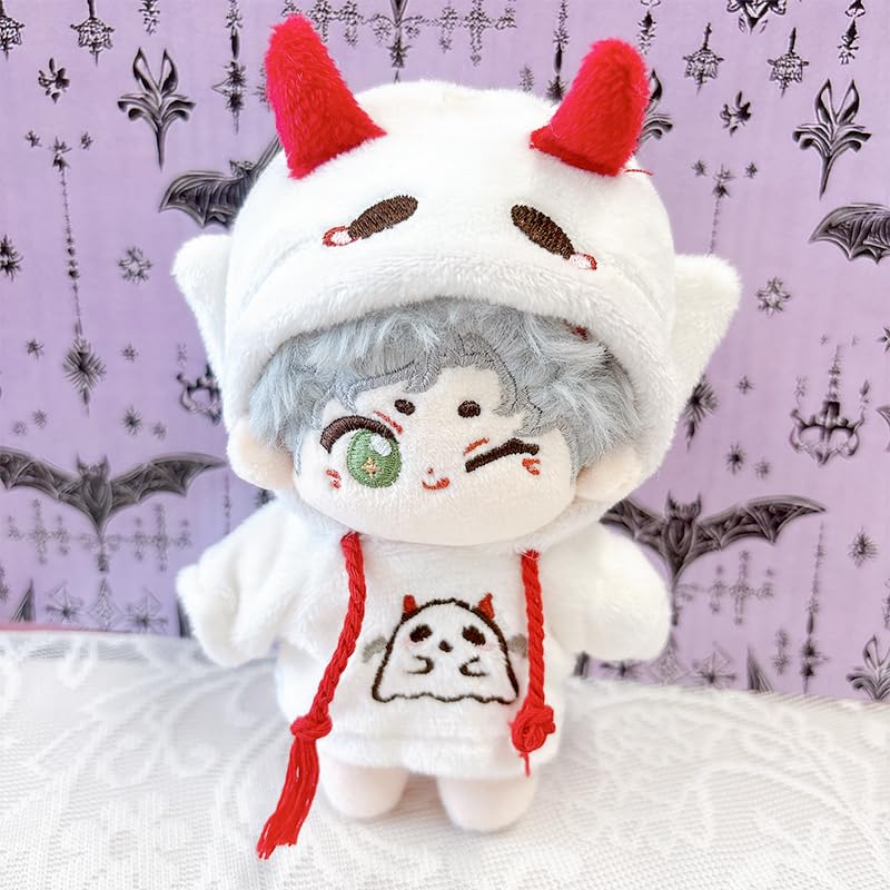 White Ghost Plush Costume for 10cm Plush Toys by g.triger [Parallel Import]