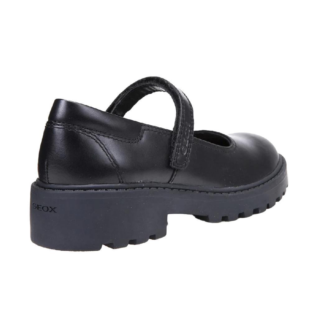 Geox Girls J Casey G. P Leather School Shoes