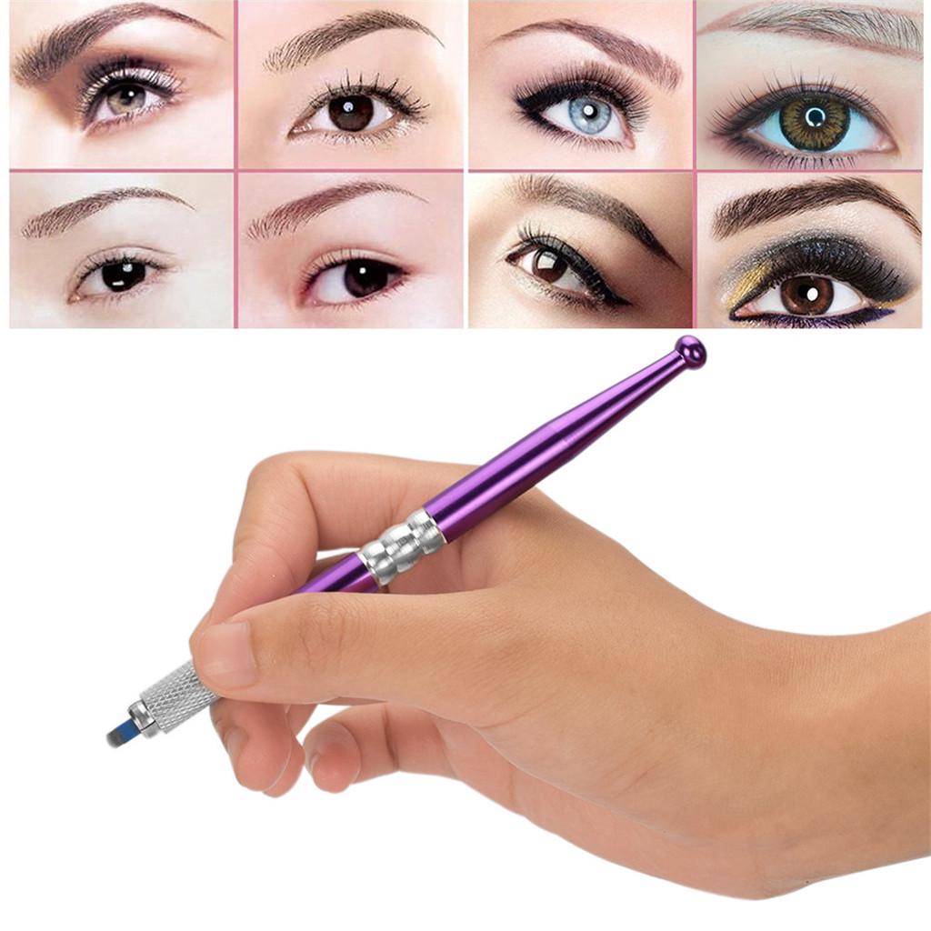 Buy Microblading Eyebrow Permanent Makeup Kit Tattoo Pen Needle ...