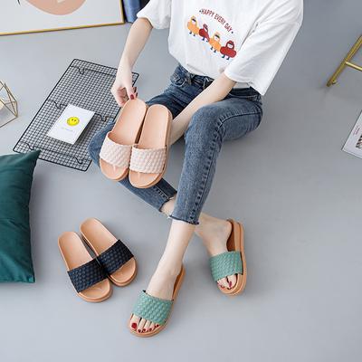 2023 New Roman Thick Sole Slippers for Women Summer Outdoor Slippers for Women Wearing Flat Bottom Elevated Slippers