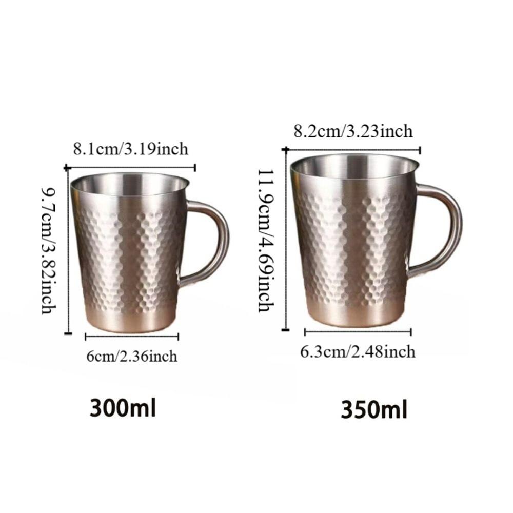 Doppelwandige Edelstahl-Trinktasse Tragbare Thermoskanne Edelstahl-Kaffeebecher für Zuhause