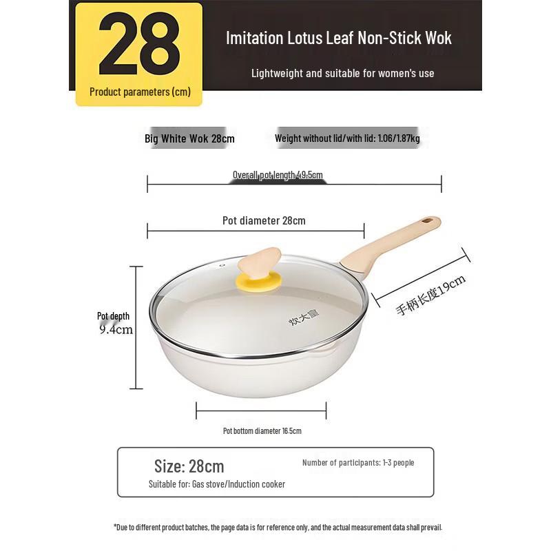 COOKER KING 28cm Maifan Stone Non-Stick Wok