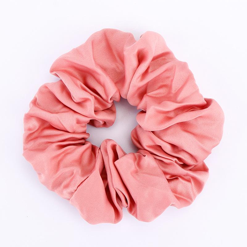 

Однотонный набор резинок для волос, женские атласные матовые атласные цветные стринги, украшение для волос в виде цветка, ночной рынок