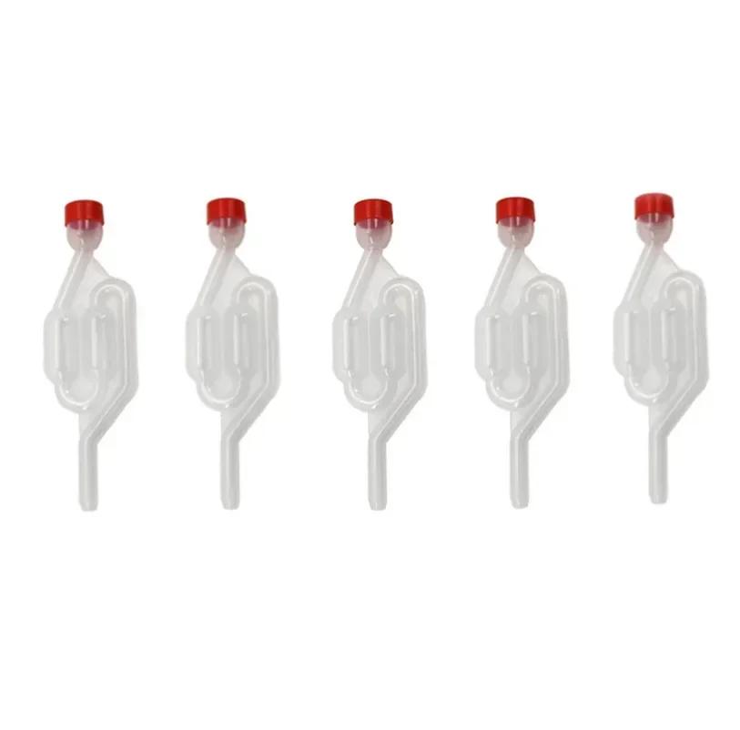 1/3/5 PCSHomebrew Wine Fermentation Air Lock Plastic Bubble Grommet One-Way Exhaust Water Seal Valve Reusable Beer Tool Airlock