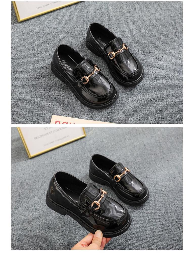 Mädchen Retro Lackleder Slipper - Koreanischer Stil Frühling & Herbst Prinzessin Auftrittsschuhe