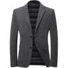 2025 Men's Wool Suit-Style Thick Down Jacket