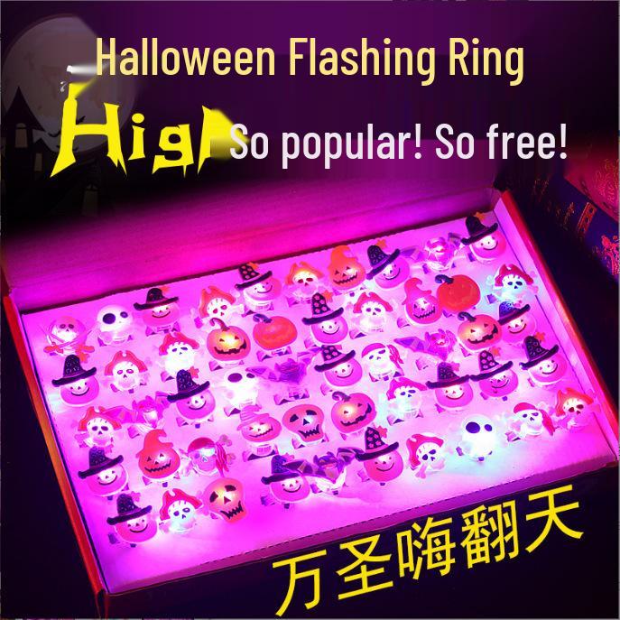 LED Cartoon Ringe für Kinder - Blinkende Leuchtspielzeuge für Weihnachtsgeschenke