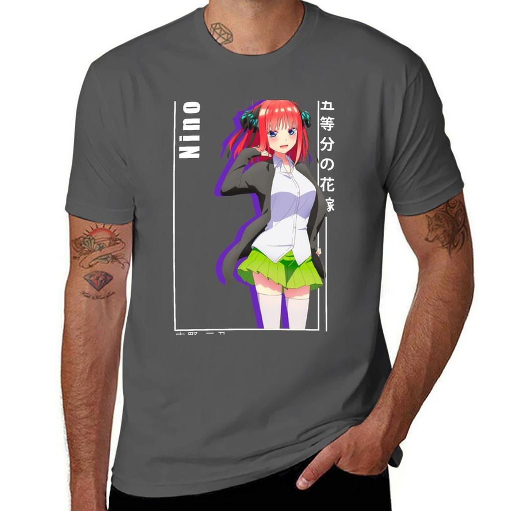 Nino Nakano 5 Toubun No Hanayome Tshirt Casual All Match Short Sleeve Tshirt