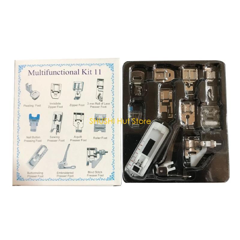 11pcs Presser Foot for Brother Singer Janome Home Sewing Machines Parts Accessories Universal Sew Machine Presser Foot D57B