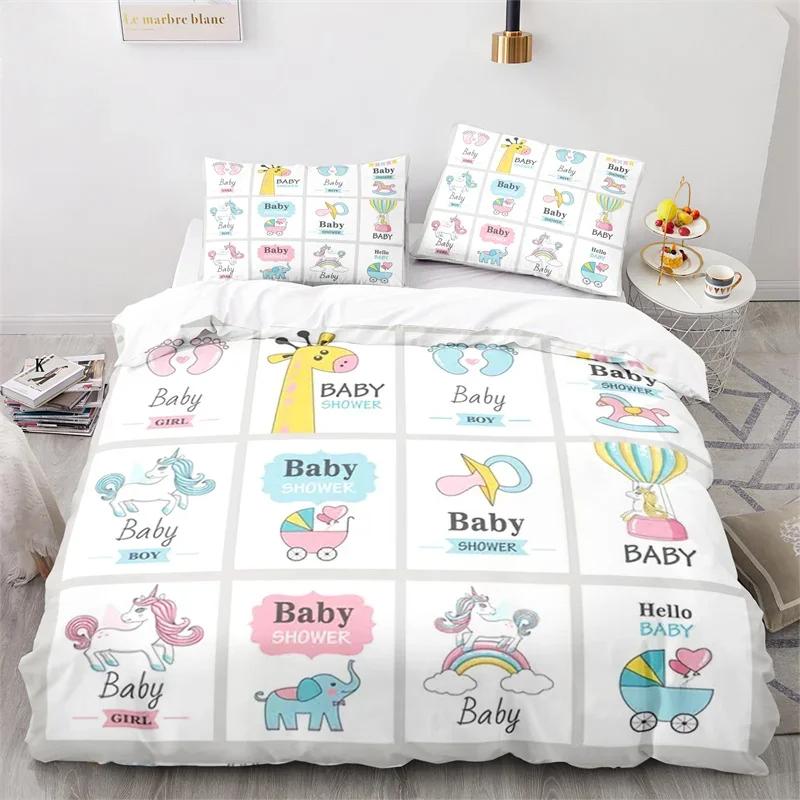 Cartoon Animal Duvet Cover King Twin For Kids Girls Boy Teen Kawaii Dinosaur Dog Comforter Cover Microfiber 3D Print Bedding Set