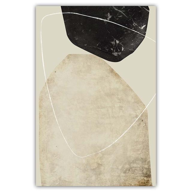 Nordic Abstract Art Geometric Shape Texture Line  Decorative Painting Poster Wall Art Canvas Print Painting Wall Pictures No Frame