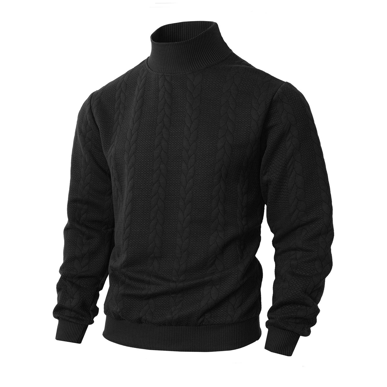 

Men s Casual Round Neck Long-sleeved Knit Top XXL