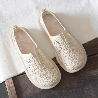Flat Pumps for Women's 2026 Summer  New Breathable One Foot Lazy Shoes with Mesh Flat Bottom Fisherman Shoes for Women Flats