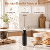 Battery Powered Milk Frother White Coffee Black Milk Beater Practical Milk Foam Maker  Home Kitchen