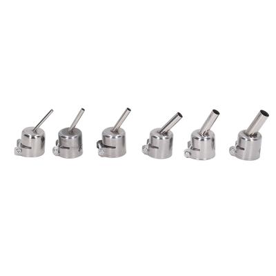 6Pcs 850 Heat Gun Nozzle Kit Aluminum Alloy 3 4 5 7 8 10mm Hot Air Gun Tips Soldering Station