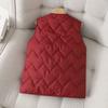 Winter Women Vest Cotton Lightweight Warm Slim Casual Outerwear Jacket