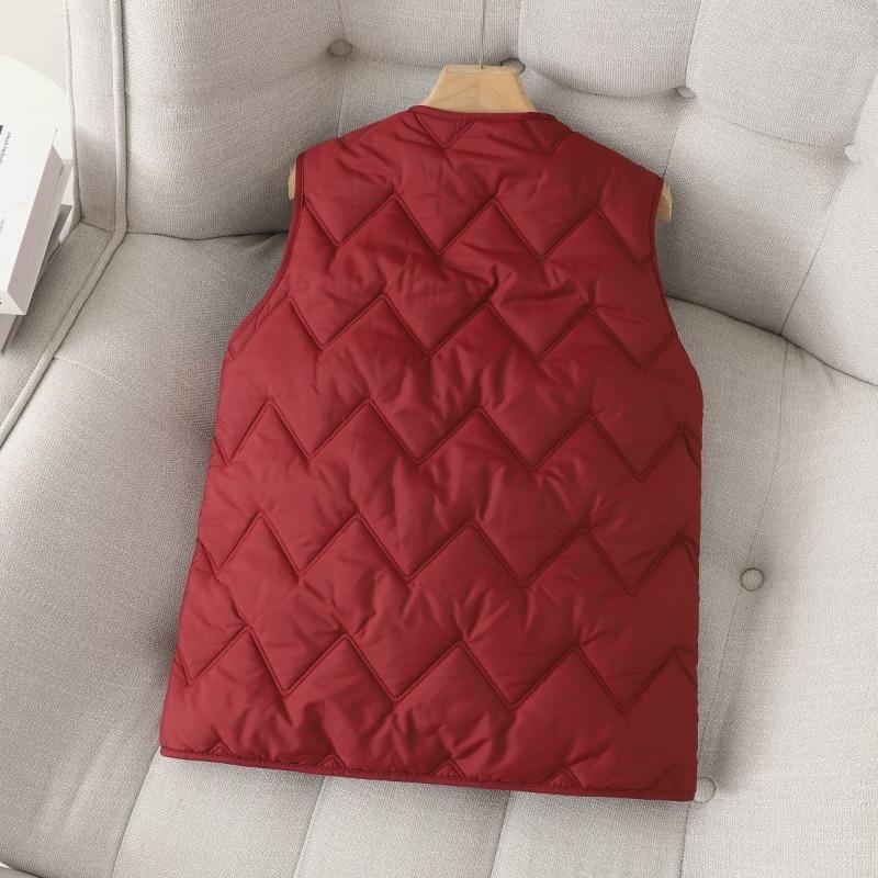 Winter Women Vest Cotton Lightweight Warm Slim Casual Outerwear Jacket