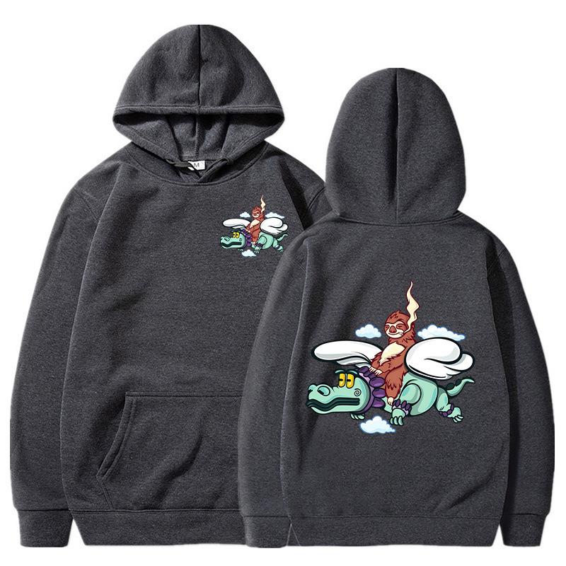 Men's Women's Loose Warm Hoodies Crocodile Mount Animal Prints Comfortable Casual Sweatshirts