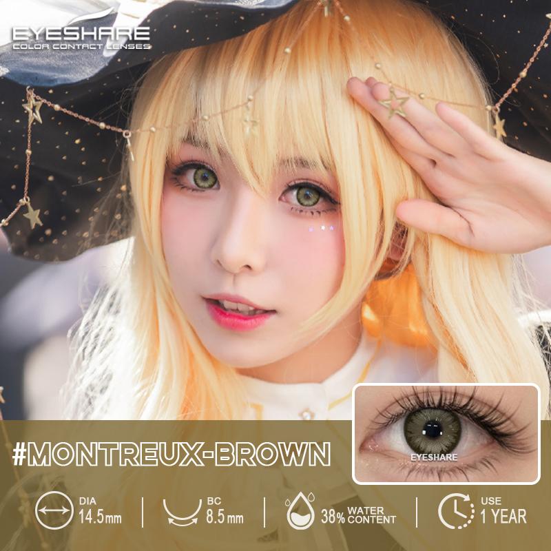 Eyeshare Cosplay Color Contact Lenses for Eyes Anime Purple Eyes Contacts Lenses Colorful Makeup Eyes Lenses Yearly 2pcs/pair
