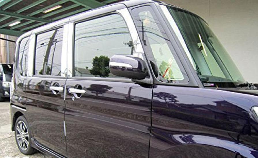 BRIGHTZ Finish Stainless Steel Pillar Panels for Tanto Custom Visor Set Fits and 610 Tanto Customs Ultra-Mirror LA600S/LA610S (No Required) - 12-Piece