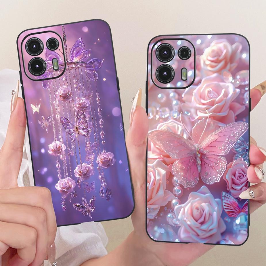 For Motorola Edge 20 Lite Case Edge20 Fusion New Luxury Painted Cover Soft Silicone Case For Motorola Edge 20 Pro Edge20 5G Bags