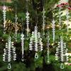 12-Piece High Transparency Crystal Bead String for Christmas Tree Decoration and Wedding Ornaments