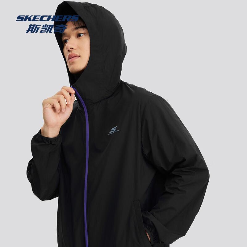 Skechers Men s Moisture-Wicking Hooded Athletic Jacket P225M156 M