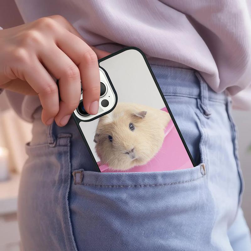Animal Guinea Pig Phone Case For iPhone 17 Air 15 16e 14 13 Pro Max Coque 12 11 Pro Max PLUS Cover