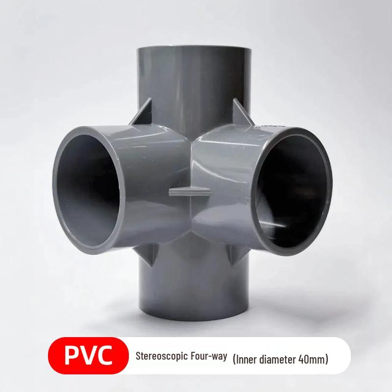 PVC Multi-Directional Shoe and Storage Rack Connector - 3D DIY 25/32mm Pipe Fittings (Tee, 4-Way, 5-Way, 6-Way)