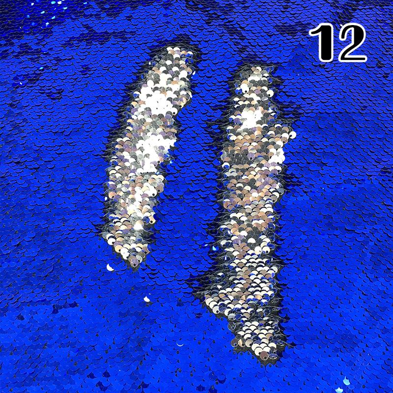 100x130cm Oboustranná 5mm Látka s rybími šupinkami Reverzibilní látka s flitry DIY Řemesla Šití Oděv Boty Pozadí Dekor