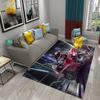 3D Vintage Cool Classic Motorcycle Carpet Oil Painting Art Carpet Home Bedroom Living Room Decorations Rug Bathroom Non-Slip Mat