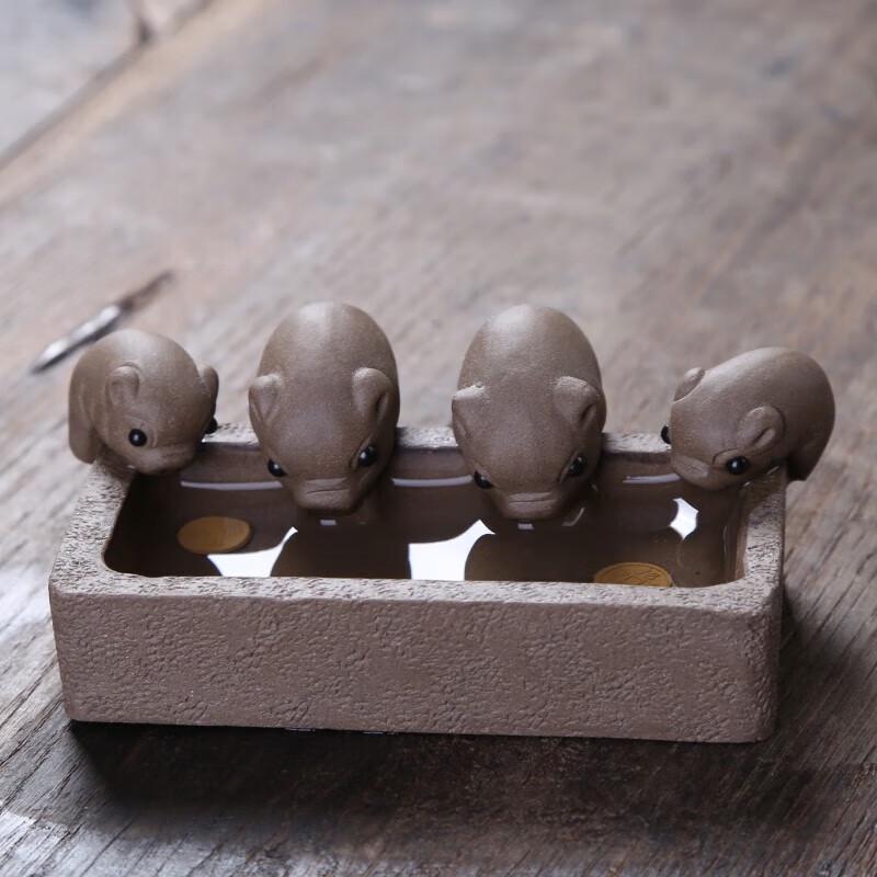 Zisha Ceramic Monkey Teaware Lid Rest